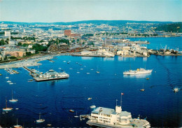 Delcampe - OSLO  Norge Hafen Oslofjord Kongen Dronningen Restaurant Boote Schiffe Luftbild - Norwegen