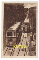 Delcampe - Lombardia Como Brunate Scambio Funicolare Como Brunate Differente Veduta Con Discesa E Ascesa Anno 1936 (f.picc/v.retro) - Seilbahnen