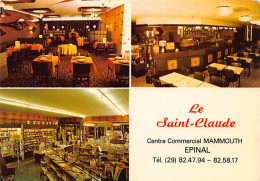 Delcampe - Carte Postale 88. Epinal  Restaurant Brasserie Tabac  Le Saint-Claude   Très Beau Plan - Epinal