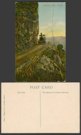 Delcampe - Ceylon Old Colour Postcard Sensation Rock, Kadugannawa, Locomotive Train Railway - Sri Lanka (Ceylon)