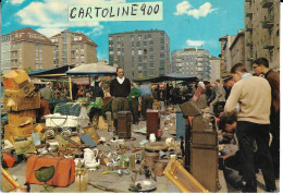 Delcampe - Lombardia Milano Via Calatafimi Mercato Fiera Di Senigallia Animatissima Fine Anni 60 - Mercados