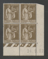 Delcampe - Coin Daté Du Timbre De France N° 0287 Du 24 9 32 Neuf ** - Autres & Non Classés