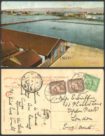 Delcampe - Egypt 2m 1m 1910 Old Postcard SUEZ Terre Pleine Vue Terrepleine, Panorama Mosque - Sonstige & Ohne Zuordnung