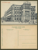 Delcampe - Ceylon Old Postcard G.O.H. Hotel Grand Oriental Hotel Colombo, York Street Scene - Sri Lanka (Ceylon)