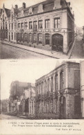 Delcampe - CPA Ypres-La Maison Frayes Avant Et Après Le Bombardement  L4803 - Ieper