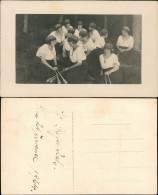 Delcampe - Gruppe Beim Sport Gymnastikkeulen Frauen Der Wandervogel Bewegung 1924 - Sonstige & Ohne Zuordnung