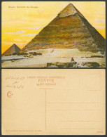 Delcampe - Egypt Old Colour Postcard Grande Pyramide De Cheops Great Pyramid Max H. Rudmann - Sonstige & Ohne Zuordnung