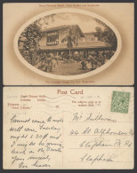 Delcampe - Ceylon 1914 Old Postcard Grand Oriental Hotel Colombo Palm Garden And Restaurant - Sri Lanka (Ceylon)