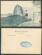 Delcampe - Brazil Old Postcard Rio De Janeiro Caminho Aereo Pao De Assucar Aerial Cable Car - Autres