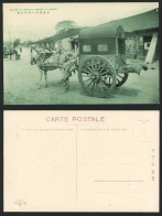 Delcampe - China Old Postcard Donkey Cart Primitive Omnibus Manchu - China
