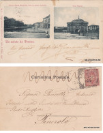 Delcampe - # TREVISO:  UN SALUTO DA - RIVIERA REGINA MARGHERITA - PORTA MAZZINI  1904 - Treviso