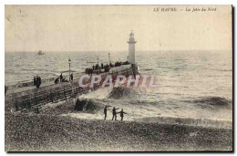 Delcampe - CPA Le Havre La Jetee Du Nord Phare - Phares