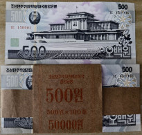 Delcampe - Korea 2007 500won 100pcs UNC - Corée Du Nord