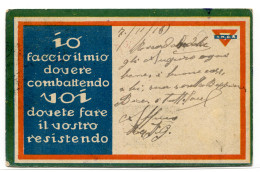 Delcampe - Battaglione Squadriglie Aviatori Sezione Farman - (Serie YMCA Io Faccio..) - Marcofilie (Luchtvaart)