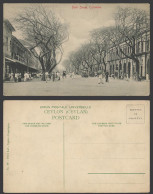 Delcampe - Ceylon Old Postcard York Street Scene, Colombo, Vintage Motor Cars Restaurant 48 - Sri Lanka (Ceylon)