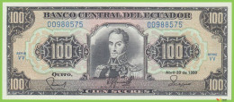 Delcampe - Voyo ECUADOR 100 Sucres 1990 P123-1990(1) V V UNC V - Equateur