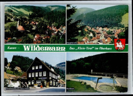 Delcampe - Wildemann Harz Goslar Niedersachsen Schwimmbad Harz-Hotel Hauptstrasse - Wildemann