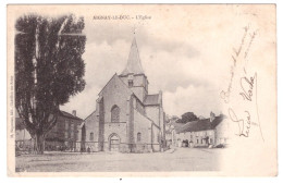 Delcampe - AIGNAY LE DUC L'Eglise (carte Animée) - Aignay Le Duc