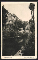 Delcampe - AK Mellrichstadt, Strassenpartie An Der Stadtmauer - Mellrichstadt