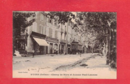 Delcampe - 26 - NYONS - CHAMP DE MARS ET AVENUE PAUL LAURENS - ECRITE EN 1919 - TRES BELLE QUALITE - - Nyons