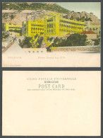 Delcampe - Gibraltar Old Colour UB Postcard Military Hospital From N.W. North West VB Cumbo - Gibraltar