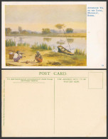 Delcampe - Burma Old Postcard Afternoon Tea On The Canal Mandalay, Boat Teapot, F.M. Muriel - Myanmar (Birma)