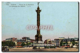 Delcampe - CPA Paris Place De La Bastille Et Colonne De Juillet - Plätze