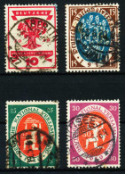 Delcampe - DEUTSCHES REICH 1919 INFLA Nr 107-110 Gestempelt Zentrisch X68A69A - Used Stamps