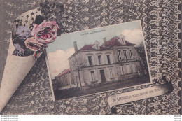 Delcampe - L35-24) LAFORCE  - DORDOGNE - DE LAFORCE , JE VOUS ENVOIE CES FLEURS - L ' HOTEL DE VILLE - ( 2 SCANS ) - Autres & Non Classés