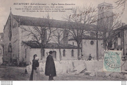 Delcampe - L26-47) ASTAFFORT - EGLISE SAINTE - GENEVIEVE  - ANIMATION - HABITANTS - CONSTRUCTION - TRAVAUX - 1905 - Astaffort