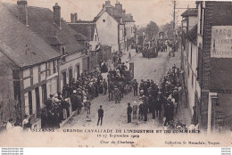 Delcampe - 51) SEZANNE - GRANDE CAVALCADE DE L' INDUSTRIE ET DU COMMERCE - SEPTEMBRE 1909 - CHAR DU CHARLATAN - (2 SCANS ) - Sezanne