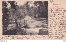 Delcampe - RECUERDO DE LA REPUBLICA ARGENTINA - PAISAJE EN EL IGUAZU - MISIONES - EN 1904 -  ( 2 SCANS ) - Argentinien