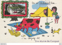 Delcampe - L33-65) SAINTE MARIE DE CAMPAN - ON EST VACHEMENT BIEN ...AU CAMPING  - EN  1963 - ( 2 SCANS ) - Campan