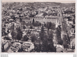 Delcampe - 47) AGEN - EN AVION AU DESSUS DE... LYCEE BERNARD PALISSY ET JARDIN DE JAYAN + DOS LIBRAIRIE QUESSEVEUR  - (2 SCANS) - Agen