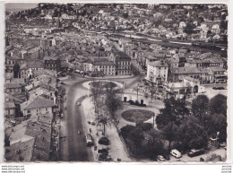 Delcampe - 47) AGEN - EN AVION AU DESSUS DE... ROND POINT DU PIN  + DOS LIBRAIRIE QUESSEVEUR  - (2 SCANS) - Agen
