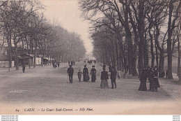 Delcampe - L15-14) CAEN - LE COURS SADI CARNOT - ANIMATION - PROMENEURS -  ( 2 SCANS ) - Caen