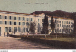 Delcampe - L10-04) DIGNE - LE COLLEGE DE JEUNES FILLES  - EDIT. AUX DAMES DE FRANCE - COLORISEE - (  2 SCANS ) - Digne