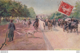 Delcampe - L10-75 - PARIS - AVENUE DU BOIS DE BOULOGNE - ILLUSTRATEUR G. STEIN - EN  1909 - Paris (16)