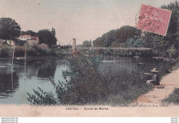 Delcampe - L10-94) CRETEIL - BORDS DE LA MARNE - ANIMATION - PECHEUR - COLORISEE - EN 1906 - Creteil