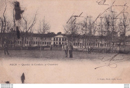 Delcampe - L10-32) AUCH - QUARTIER DE CAVALERIE DU 9 EME CHASSEURS - EN 1903 - ( 2 SCANS ) - Auch