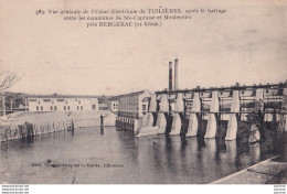 Delcampe - VUE GENERALE DE L' USINE ELECTRIQUE DE TUILIERES APRES LE BARRAGE ENTRE STE CAPRAISE ET MOULEYDIER PRES BERGERAC - Autres & Non Classés