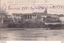 Delcampe - L38-47) VILLENEUVE SUR  LOT - LES BORDS LOT ET LE QUARTIER  ST - ETIENNE - EN 1918 -  ( 2 SCANS ) - Villeneuve Sur Lot