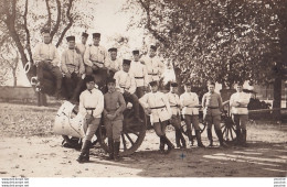Delcampe - 47) AGEN - CARTE PHOTO LUCIEN GASTAL  - MILITAIRES - ZOUAVES AVEC CANON - 3 SCANS - Agen
