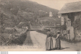 Delcampe - L32-38) ALLEVARD - ISERE - VUE SUR LA TOUR DU TREUIL - ANIMATION - ( 2 SCANS ) - Allevard