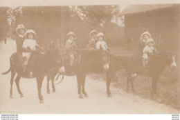 Delcampe - L32-64) PAU - CARTE PHOTO J. DUFAU - PAU - SALIES DE BEARN - ENFANTS  PROMENADE A DOS D'ANES  - ANE - N° 2 - ( 2 SCANS ) - Pau