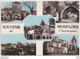 Delcampe - L25-24) MONPAZIER - DORDOGNE - 5 VUES DIVERSES  - EN 1969 - ( 2 SCANS ) - Autres & Non Classés
