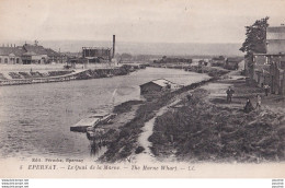 Delcampe - L25-51) EPERNAY - LE QUAI DE LA MARNE - ANIMATION SUR LA BERGE - ( 2 SCANS ) - Epernay