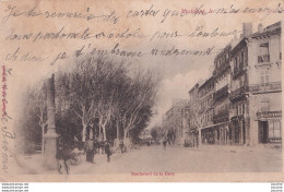 Delcampe - L17-11) NARBONNE - BOULEVARD DE LA GARE - TABAC A LA CIVETTE - EN 1902 - ( 2 SCANS ) - Narbonne