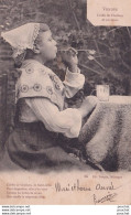 Delcampe - L3-85) VENDEE - COIFFE DE CHALLANS ET ENVIRONS - FILLETTE FAISANT DES BULLES DE SAVON - EN  1903 - ( 2 SCANS ) - Challans