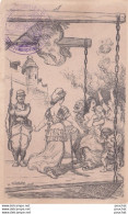 Delcampe - ILLUSTRATEUR A. WILLETTE - 1915 - JOURNEE FRANCAISE DU SECOURS NATIONAL - DESSIN MARIANNE A L'ACCEUIL - -  2 SCANS - Wilette